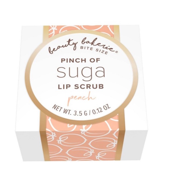 2/$10 Beauty Bakerie Bite Size Pinch of Suga Lip Scrub - 0.12oz (Peach) - Picture 5 of 6